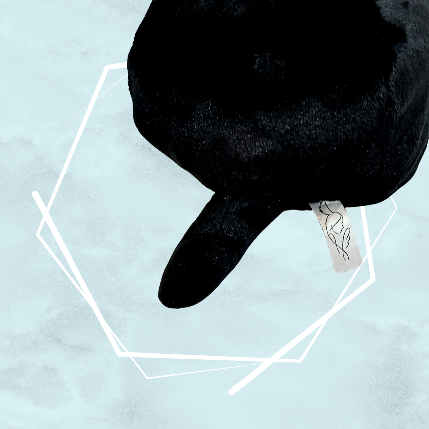 Small black kitty plushies