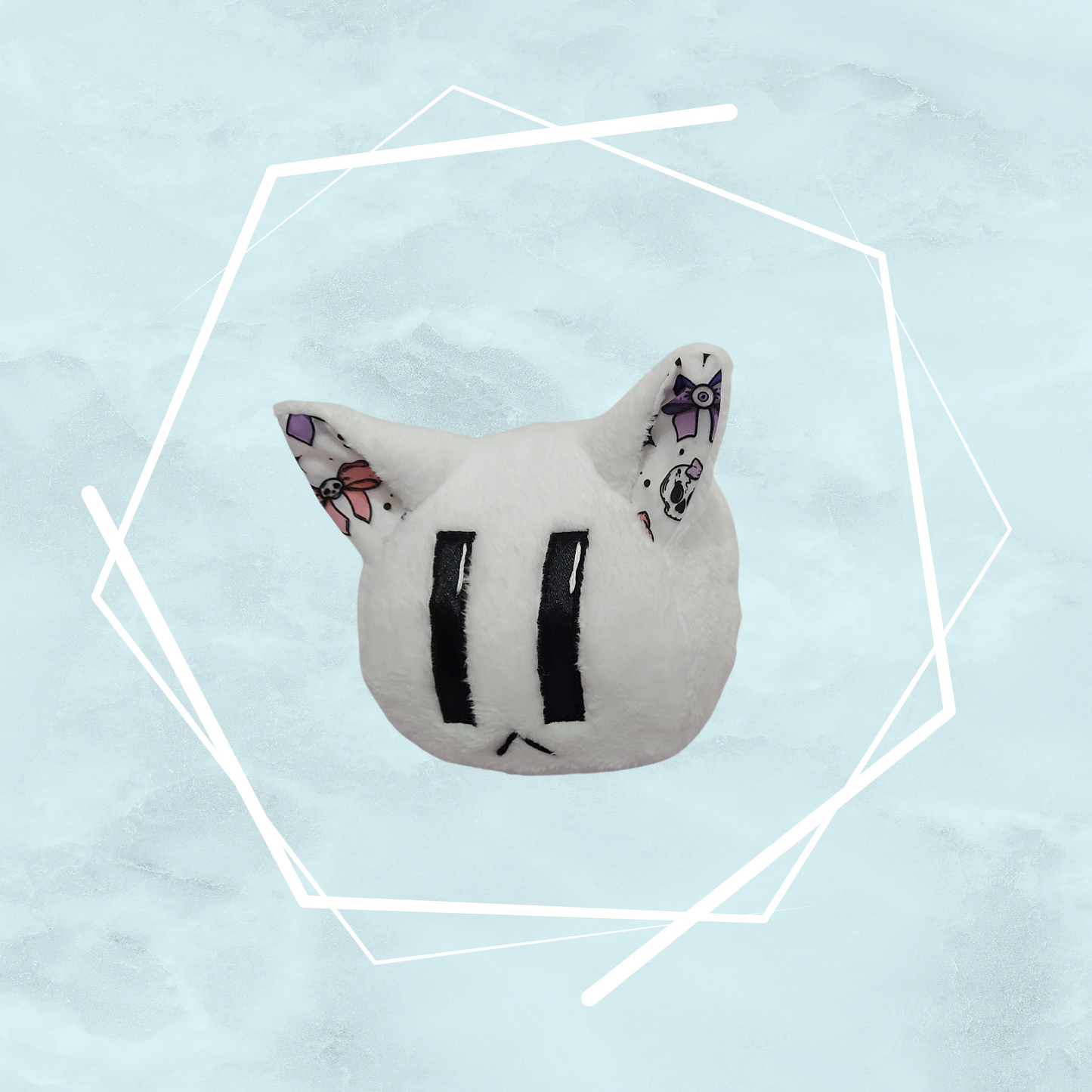 Small White Bunny and Kitty Plushies