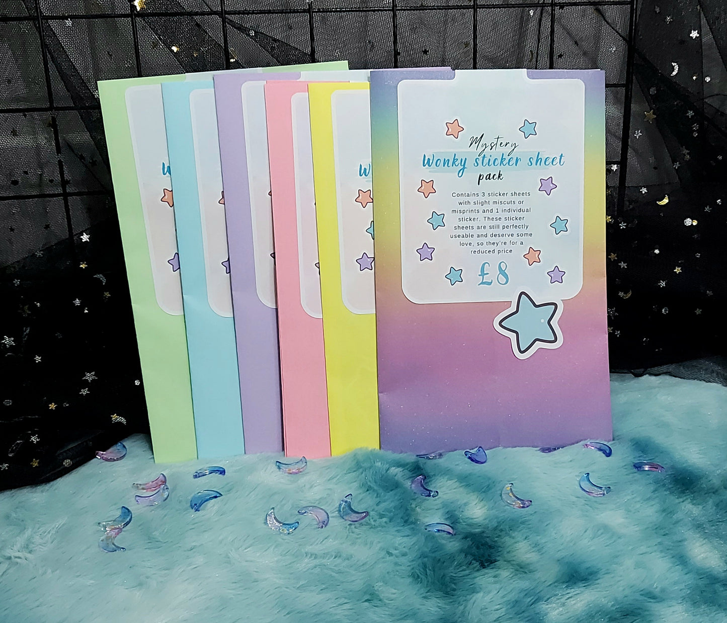 Mystery wonky sticker sheet pack