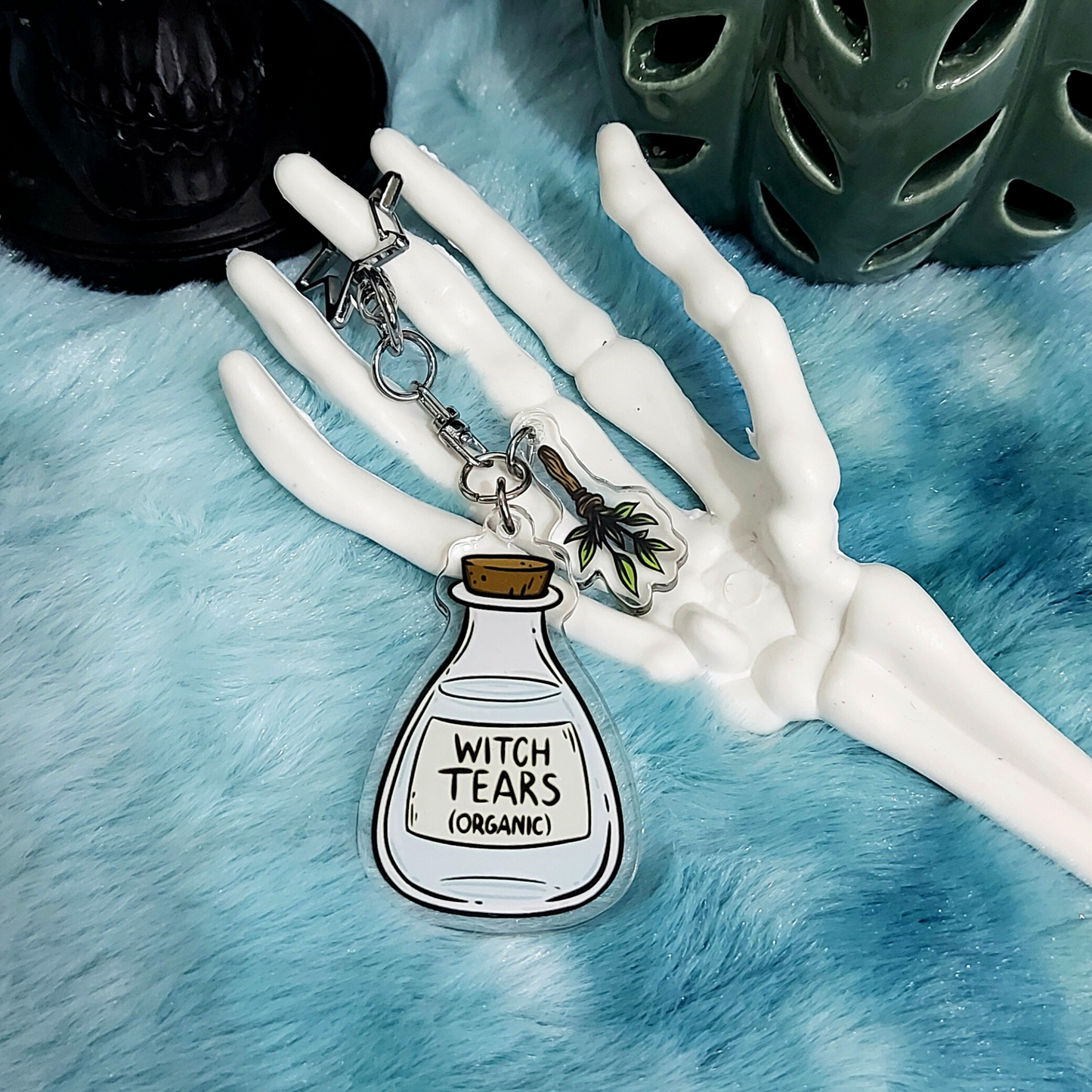 Witch tears potion acrylic double keychain