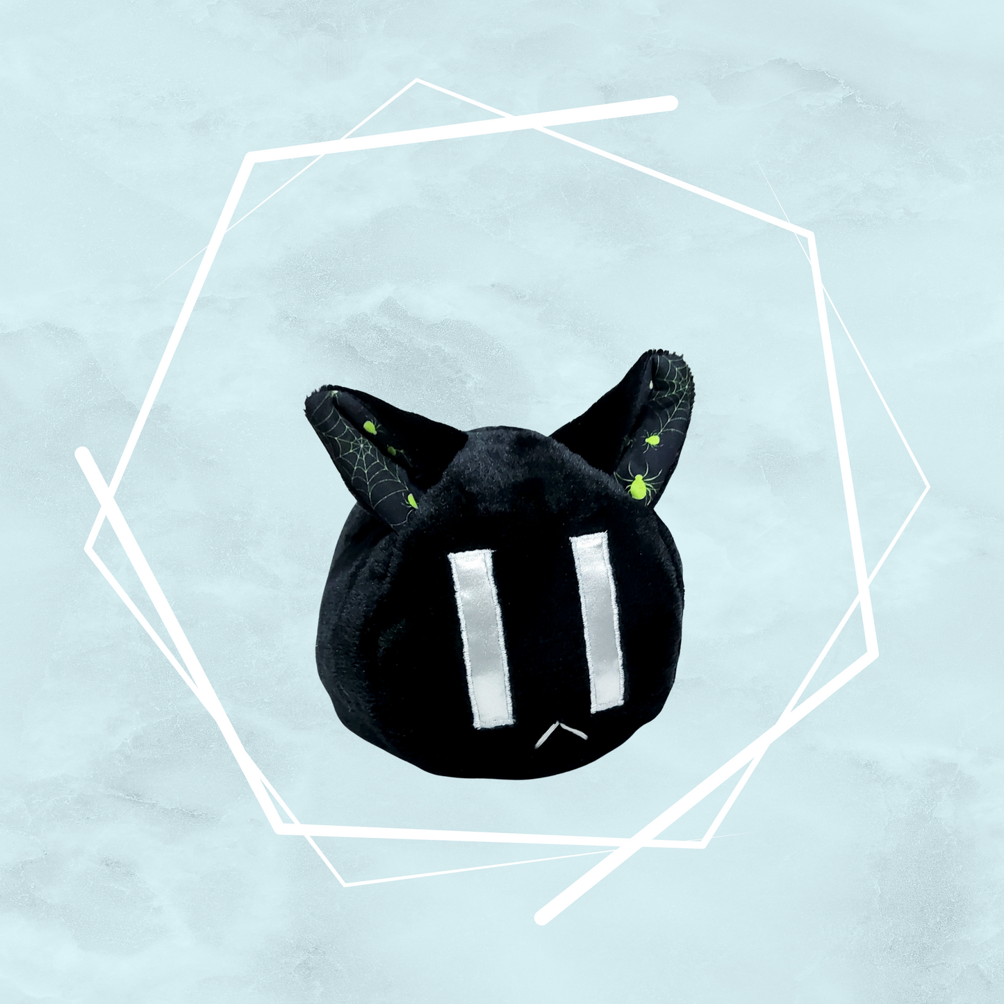 Small black kitty plushies