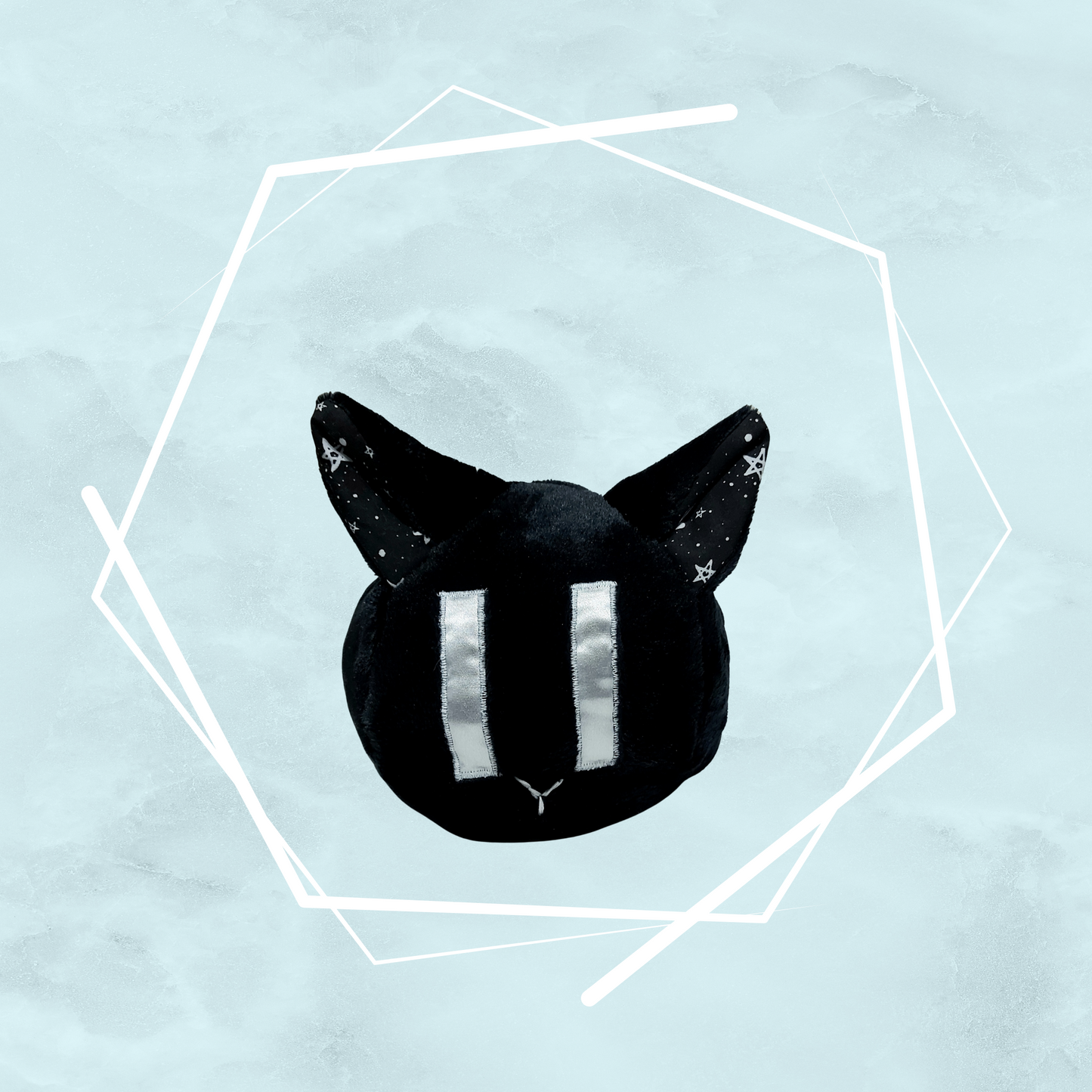 Small black kitty plushies