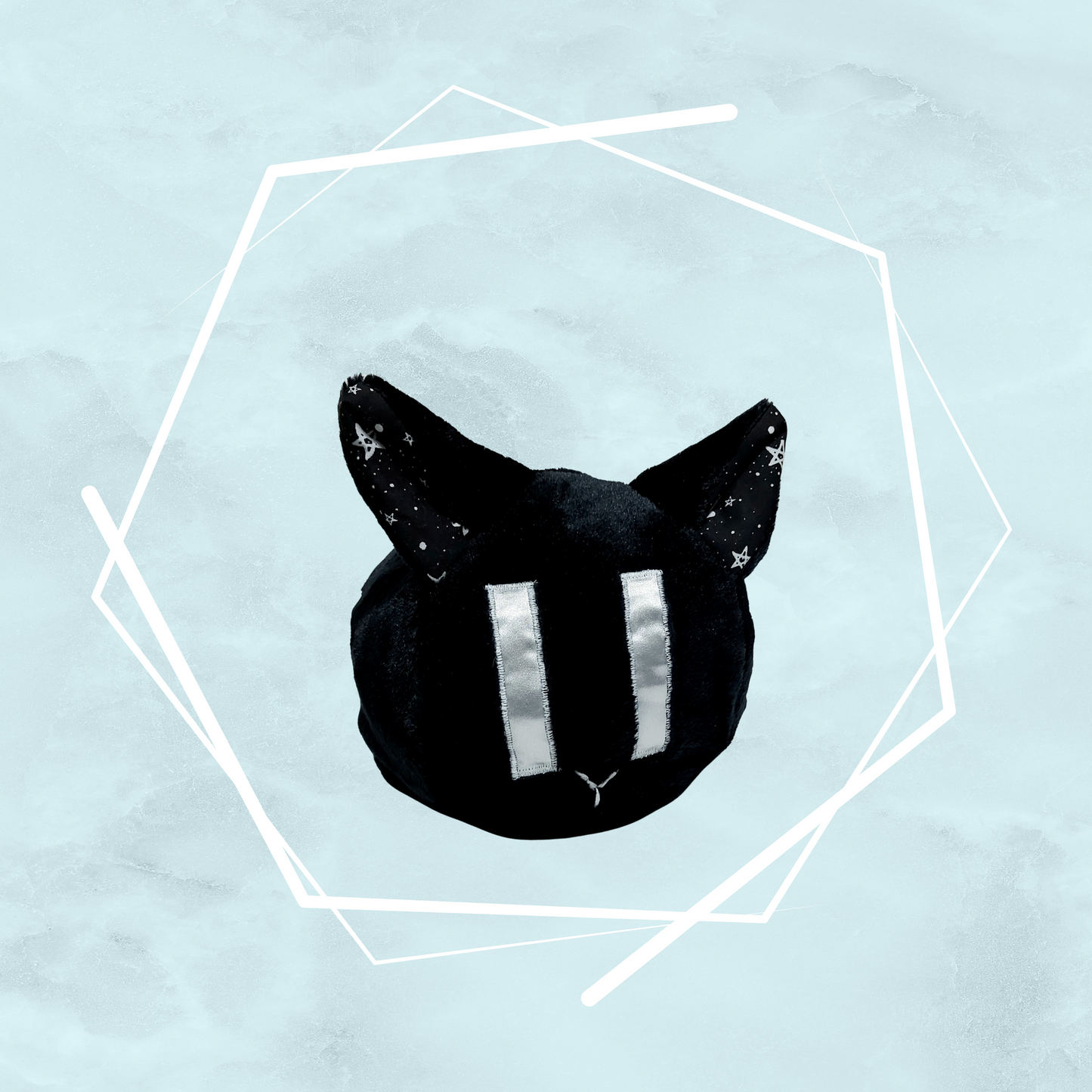 Small black kitty plushies