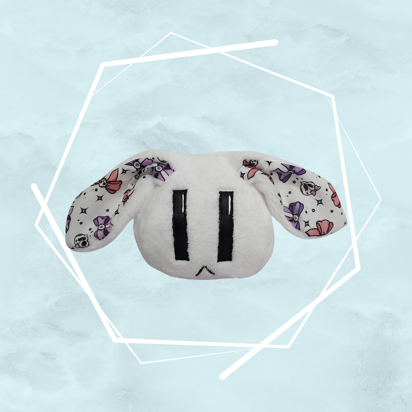 Small White Bunny and Kitty Plushies