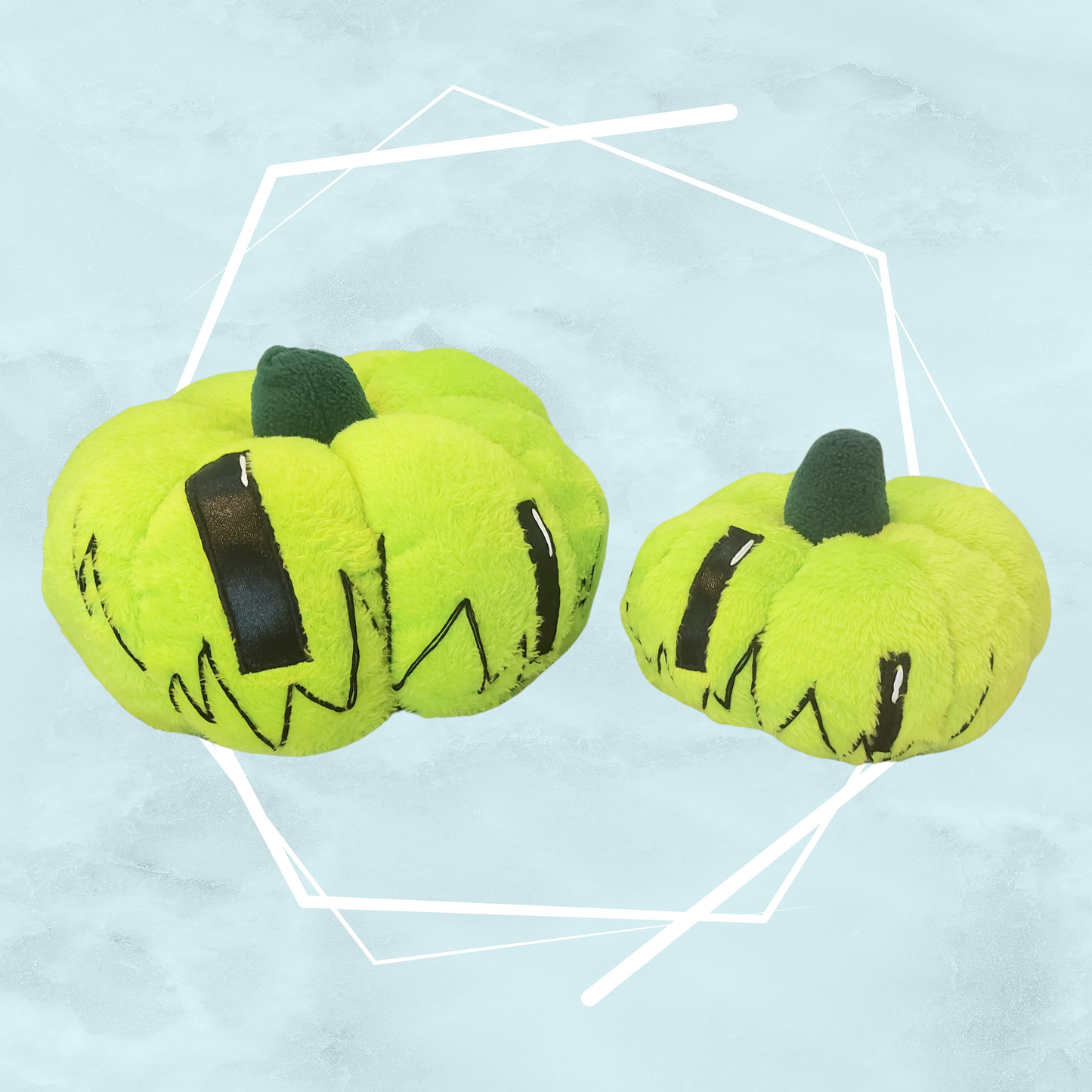 Toxic pumpkin plushie