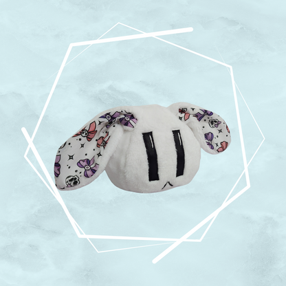 Small White Bunny and Kitty Plushies