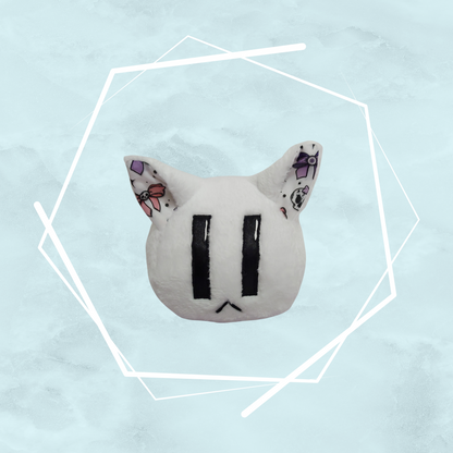 Small White Bunny and Kitty Plushies