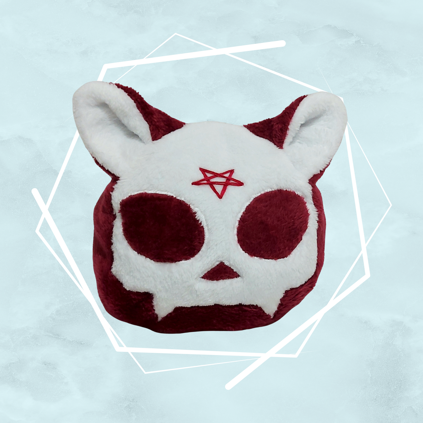 Cat skull plushies