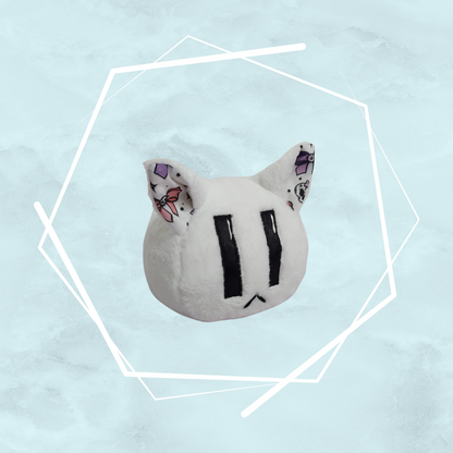 Small White Bunny and Kitty Plushies