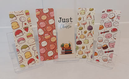 Sushi and mochi bookmark set of 5