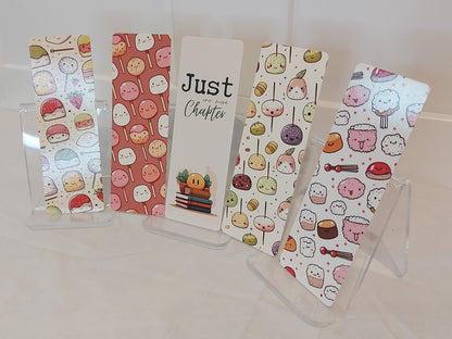Sushi and mochi bookmark set of 5