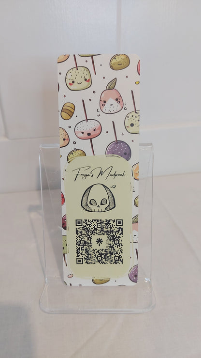 Sushi and mochi bookmark set of 5