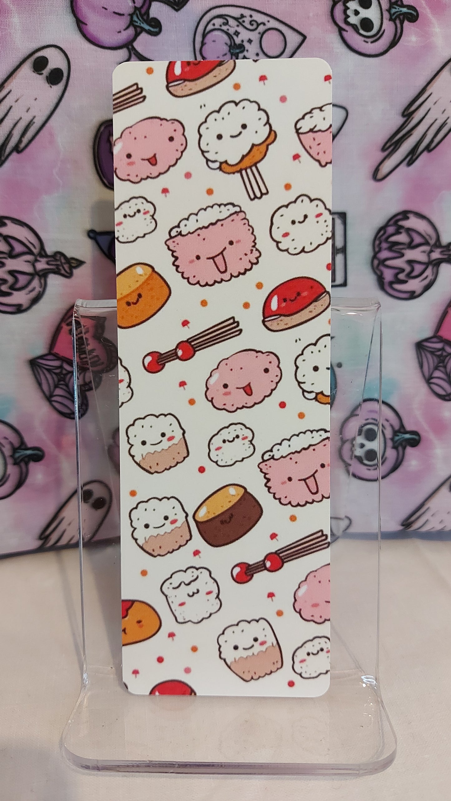 light pinkish sushi bookmark