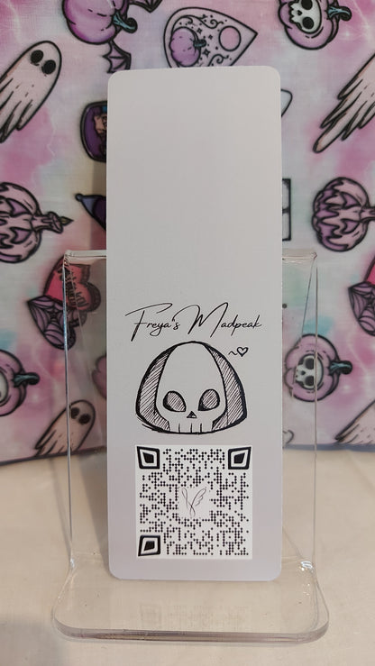 Otherworldly skelly with succulent bookmark