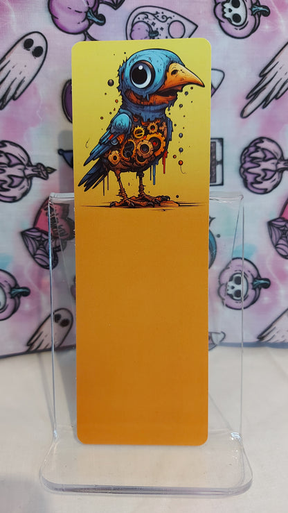 Otherworldly steampunk bird bookmark