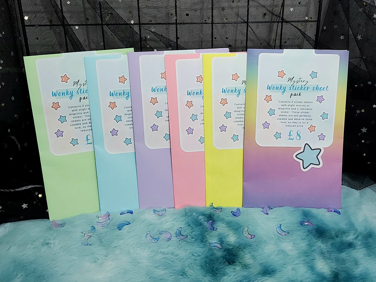 Mystery wonky sticker sheet pack