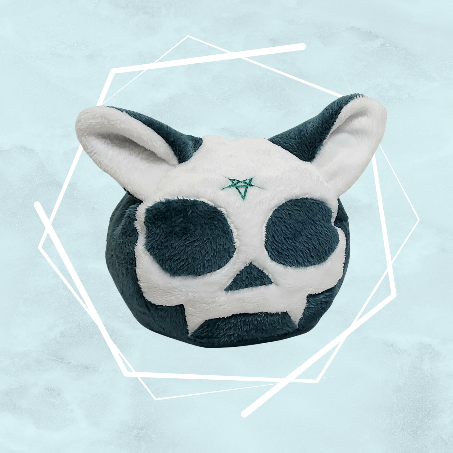 Cat skull plushies