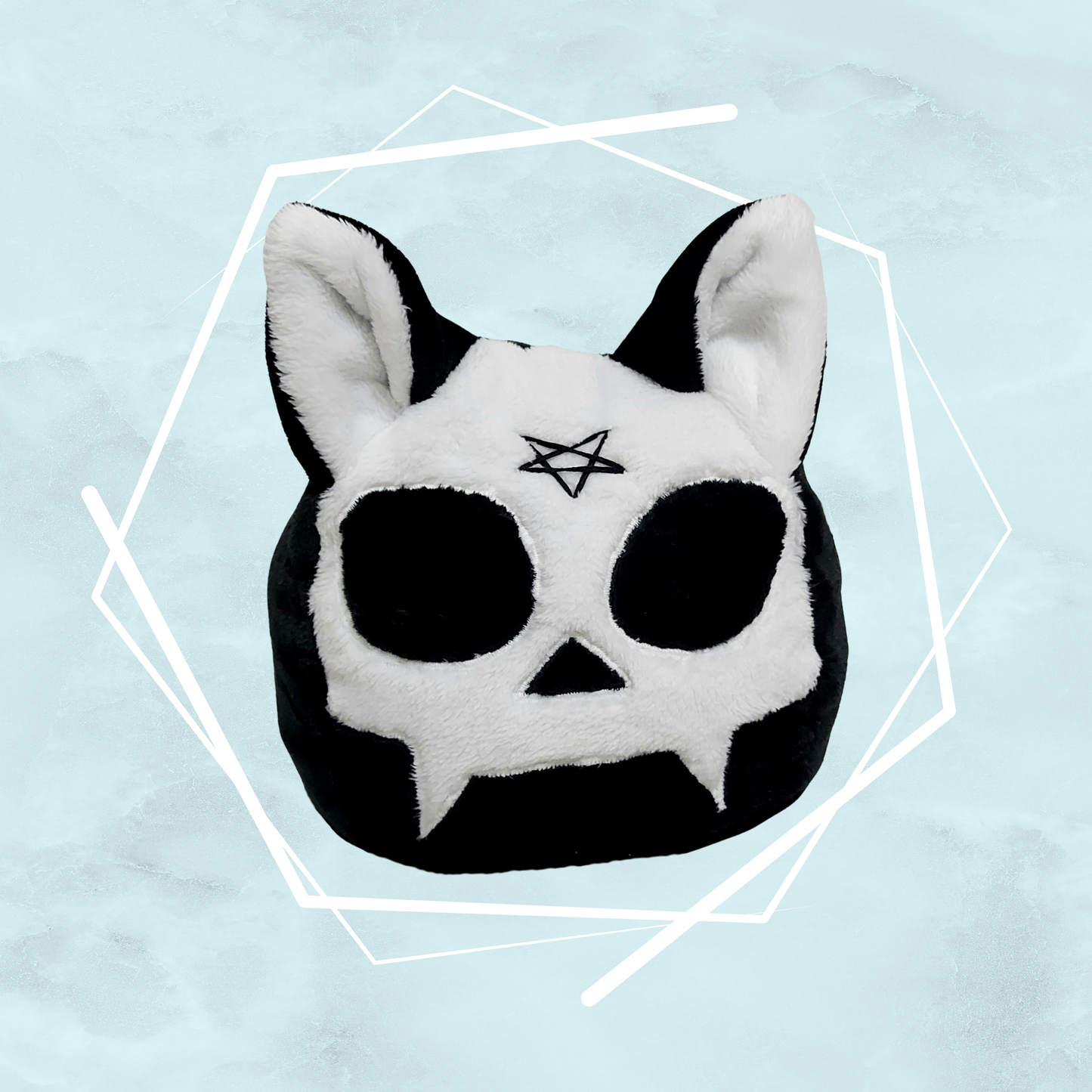 Cat skull plushies