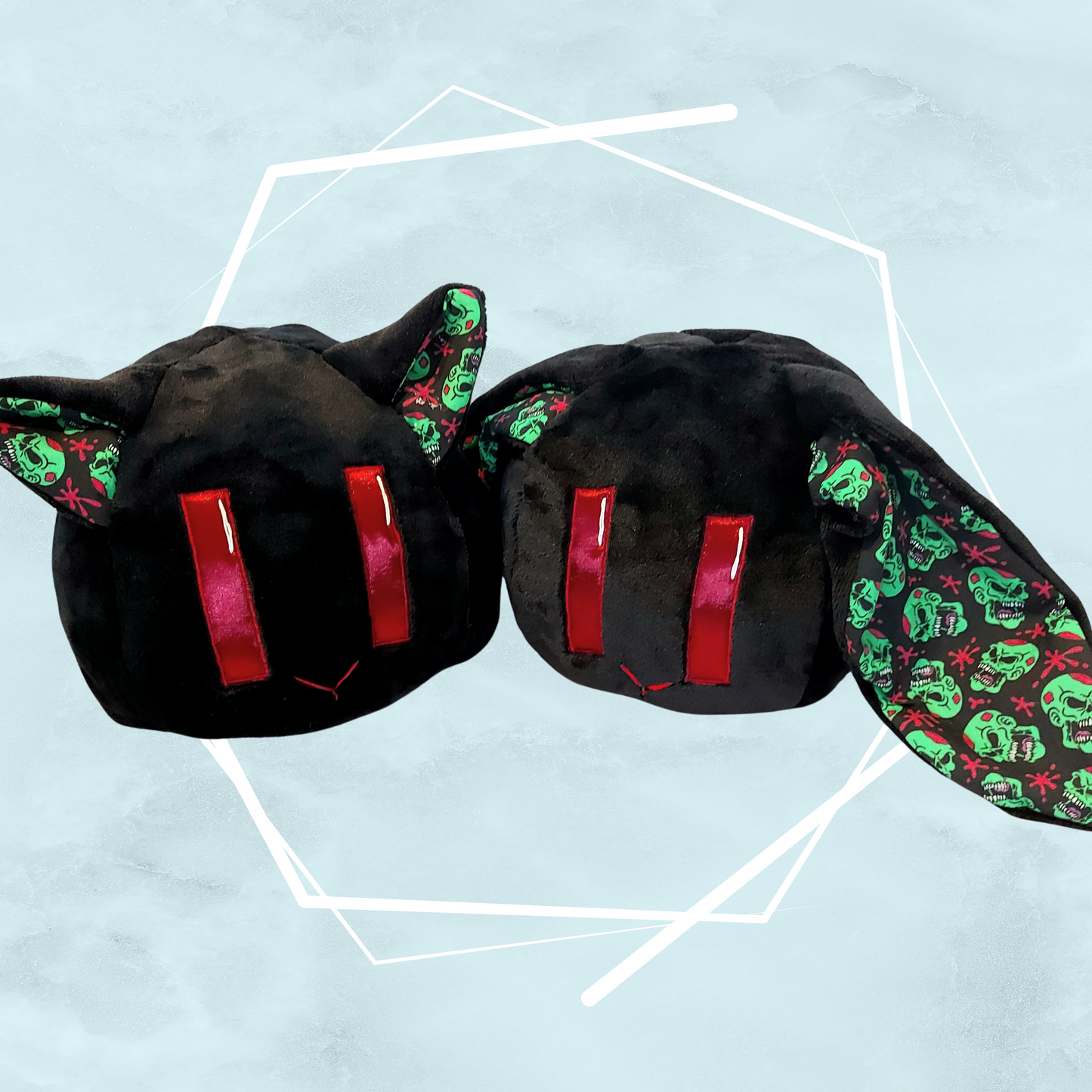 Black zombies plushies