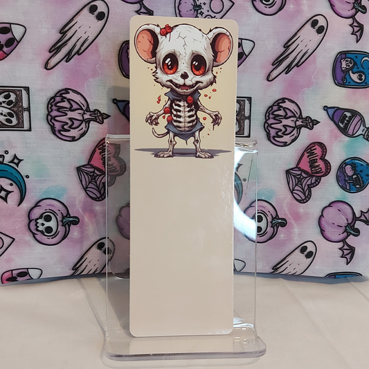 Otherworldly zombie mouse bookmark