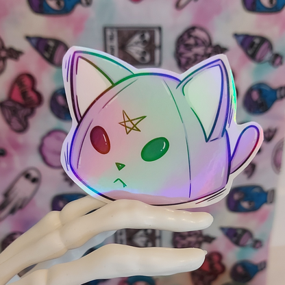 Purple Hexed Cat sticker
