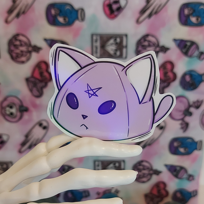 Purple Hexed Cat sticker