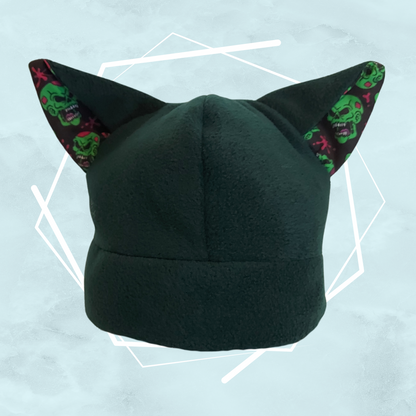 Green zombies nekomimi beanie