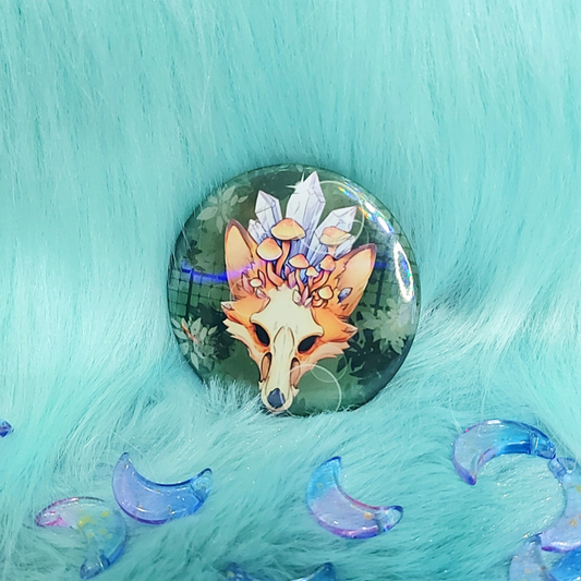 Moonchild fox holographic badge