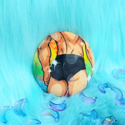 Fancy booty plush badge