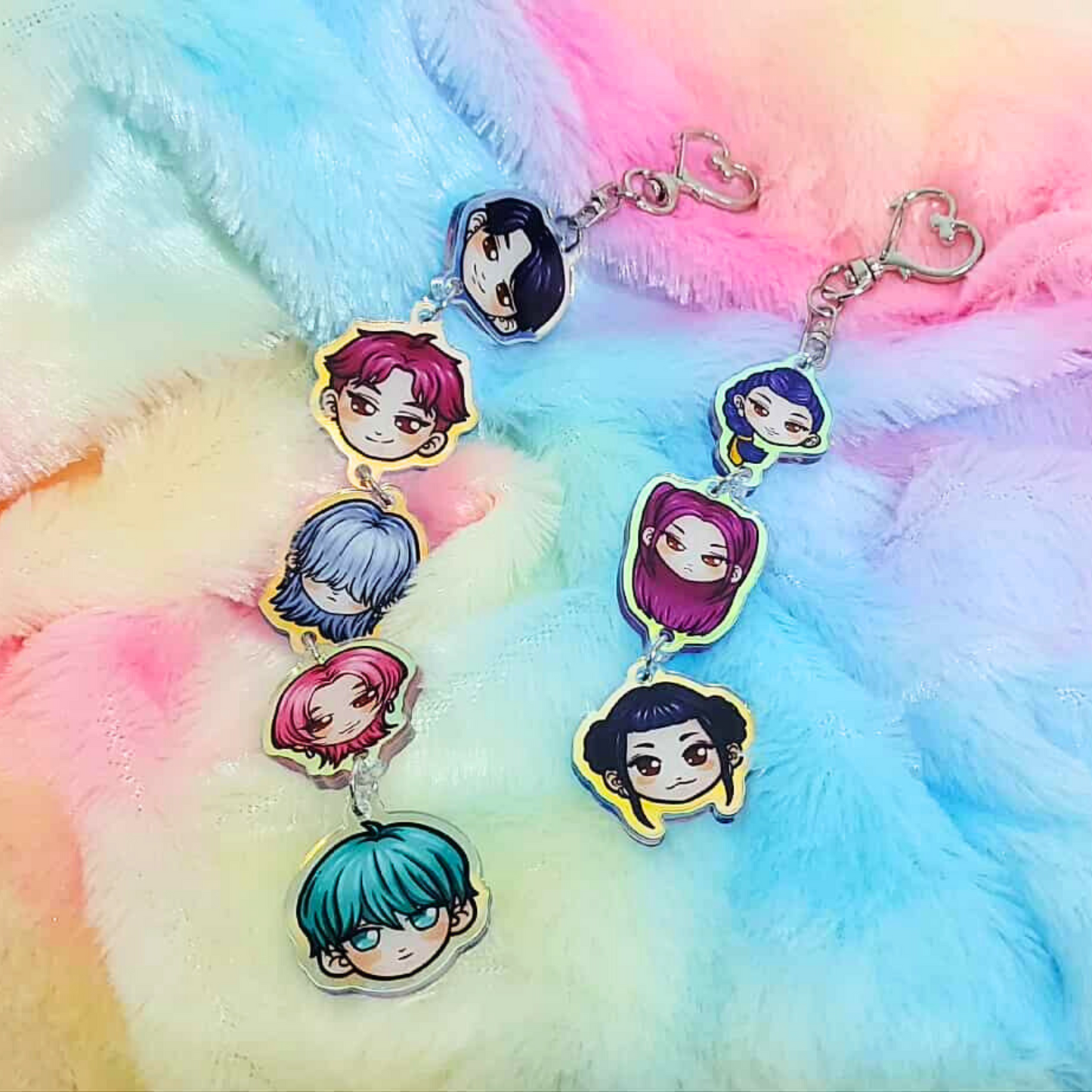 Kpop Demon hunters acrylic long keychain