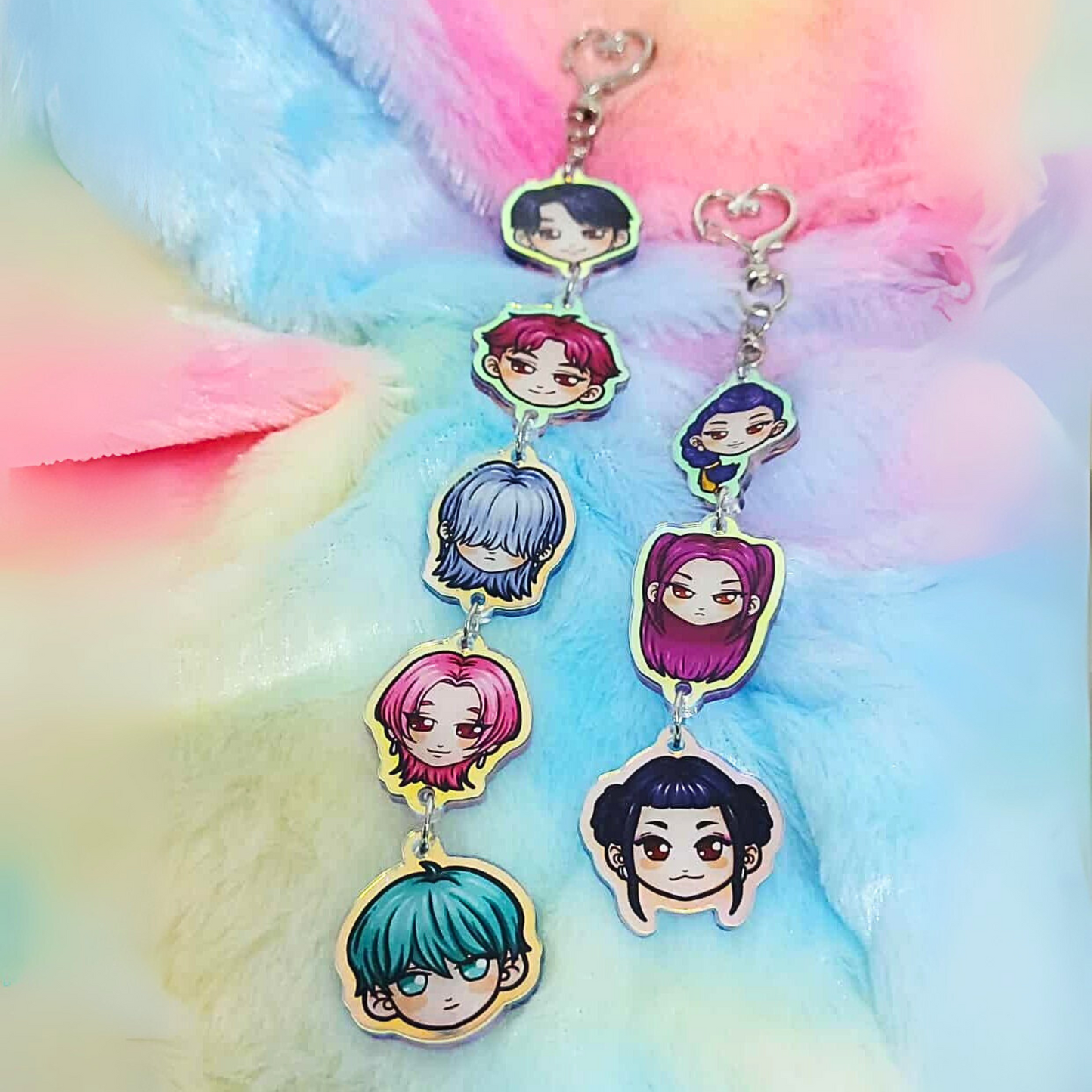 Kpop Demon hunters acrylic long keychain