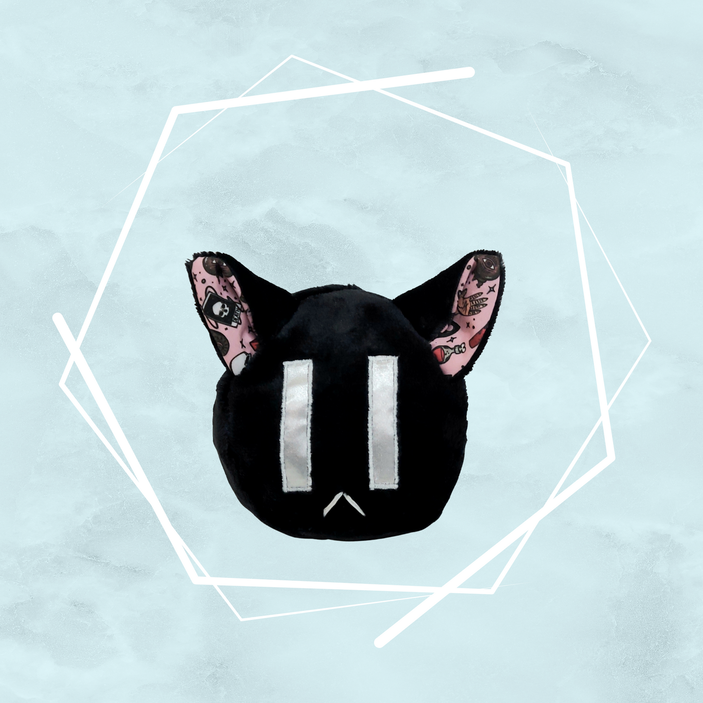 Small black kitty plushies