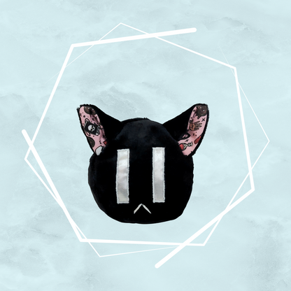 Small black kitty plushies