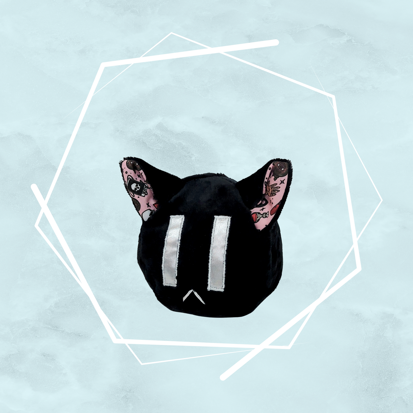 Small black kitty plushies