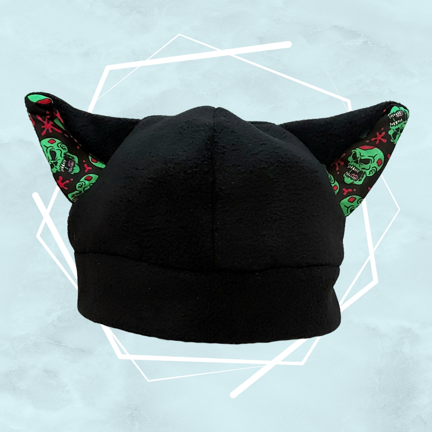 Black zombie beanie