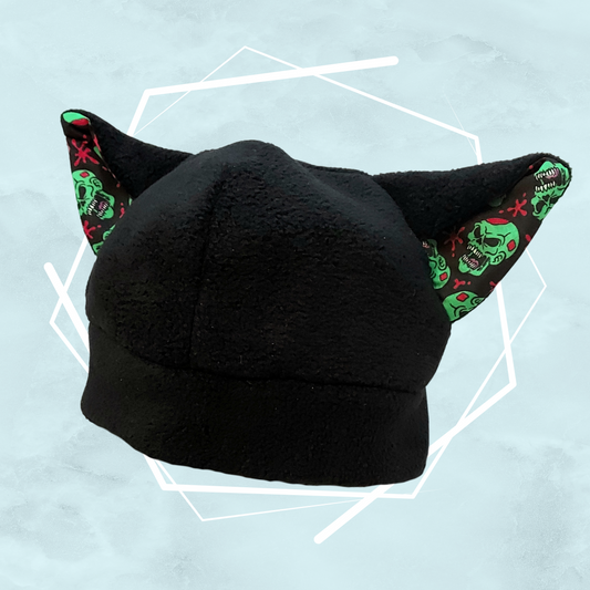 Black zombie beanie