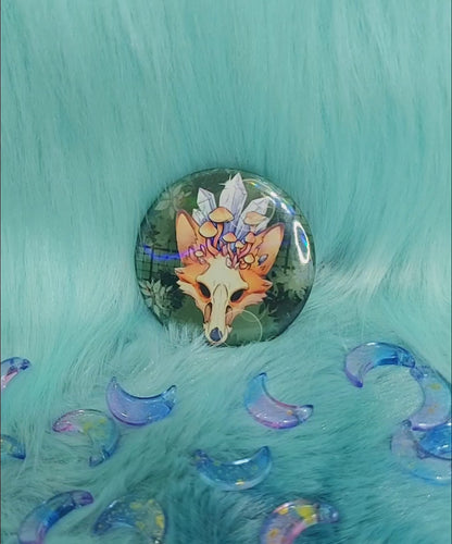 Moonchild fox holographic badge