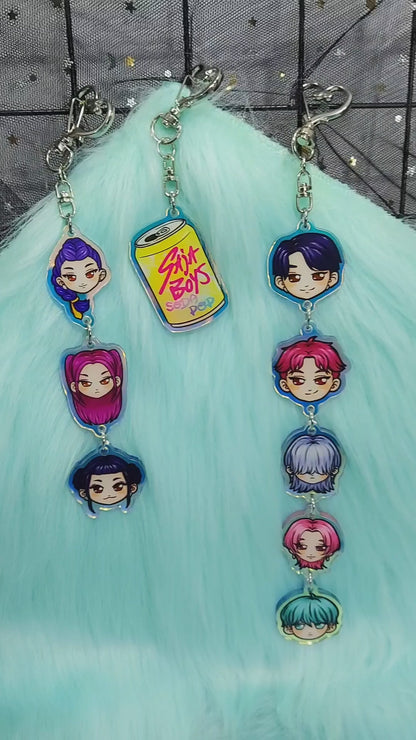 Kpop Demon hunters acrylic long keychain