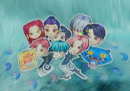 Kpop Demon Hunters holographic stickers